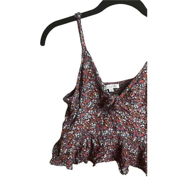 Patrons of‎ Peace Multicolored Floral Cropped Tank Top Size M - Picture 3 of 10